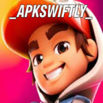 Subway Surfers City APK 1.29.1 gameplay screenshot with character running through busy city streets collecting coins