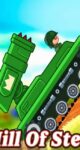 Hill Of Steel Mod APK gameplay tank battle on hilly terrain